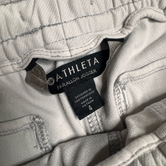 Athleta Women's Off-White Jogger Pants - Picture 3 of 5